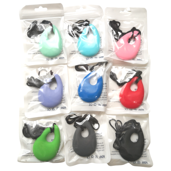 Chewelry Teardrop Chew Pendant Kids Chewlry Autism ADHD Necklaces - Packaging