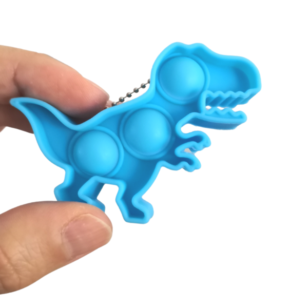 Mini Pop Bubble Keychain Fidget Toys (Dino) - Image 3
