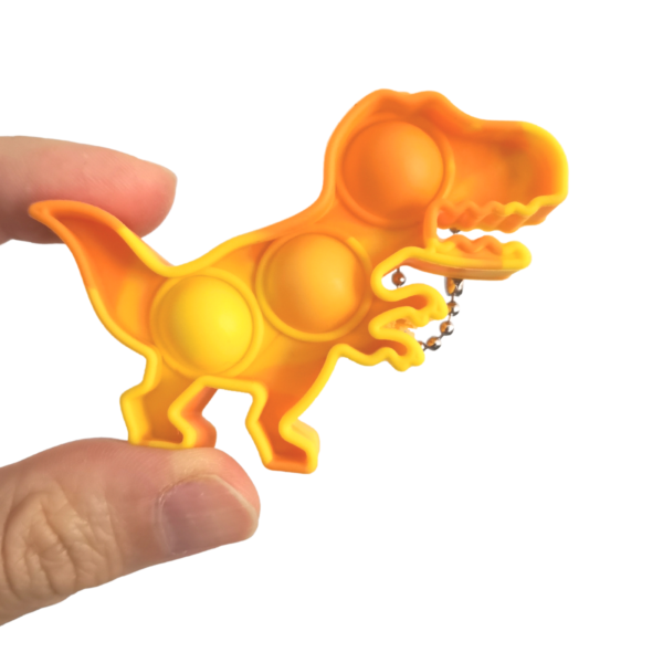 Mini Pop Bubble Keychain Fidget Toys (Dino) - Image 4