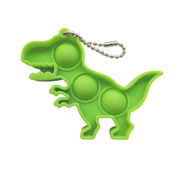 Mini Pop Bubble Keychain Fidget Toys (Dino) - Image 5