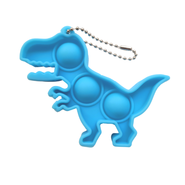 Mini Pop Bubble Keychain Fidget Toys (Dino) - Image 6