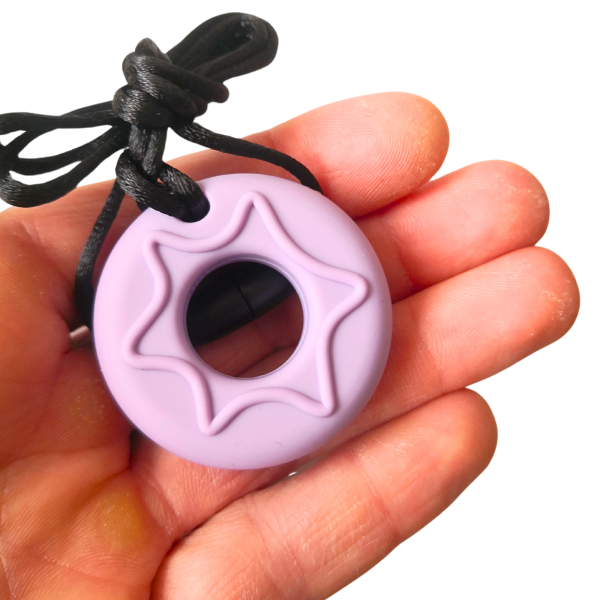 Chewy Doughnut Biting Aid Chew Necklaces