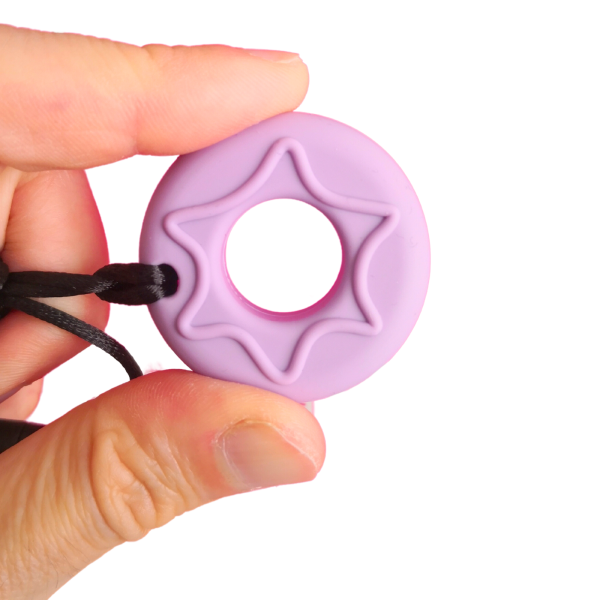 Chewy Doughnut Biting Aid Chew Necklaces